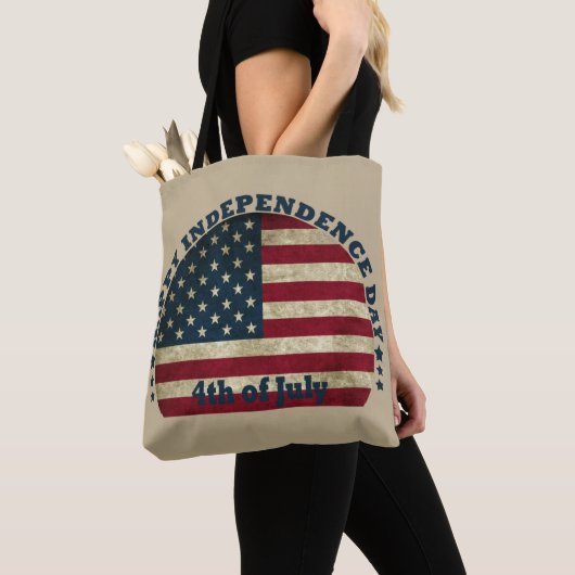 Gelukkige 4th van juli onafhankelijkheidsdag tote bag (Dichtbij)