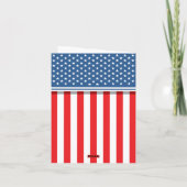 Gelukkige 4th van Juli Onafhankelijkheidsdag van A Bedankkaart (Achterkant)