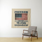 Gelukkige 4th van juli onafhankelijkheidsdag wandkleed (In situ)