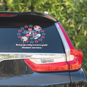 Gelukkige 4th van Juli Zakelijk Merk Patriotisch S Sticker