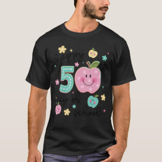 Gelukkige 50e schooldag 50 dagen slimmer leraar B T-shirt