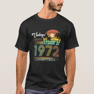 Gelukkige 50e verjaardag 50 jaar oude Vintage 1 ja T-shirt