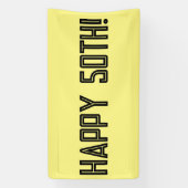 GELUKKIGE 50E VERJAARDAG BANNER (Verticaal)