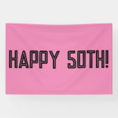 GELUKKIGE 50E VERJAARDAG BANNER (Horizontaal)
