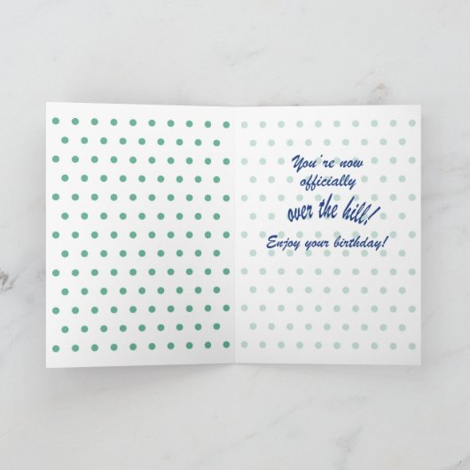 Gelukkige 50e Verjaardag, Man of Vrouw, Groene Bal Kaart (Binnen)