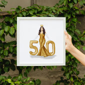 Gelukkige 50e verjaardag poster