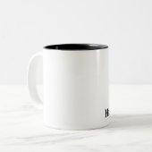 gelukkige 50e verjaardag tweekleurige koffiemok (Voorkant links)