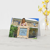 Gelukkige 50e verjaardag van de Bikini Babe! Kaart (Gele Bloem)