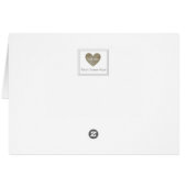 Gelukkige 50ste huwelijksdag met gouden harten (Achterkant Horizontaal)