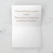 Gelukkige 50ste Jubileum roos kaart (Binnen)