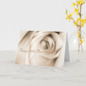 Gelukkige 50ste Jubileum roos kaart (Gele Bloem)