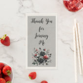 Gelukkige 50ste Verjaardag Rode en Zwarte Rozen | Servet (Insitu)