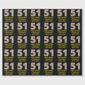 Gelukkige 51ste Verjaardag & Vrolijke Kerstmis, Do Cadeaupapier (Vlak)