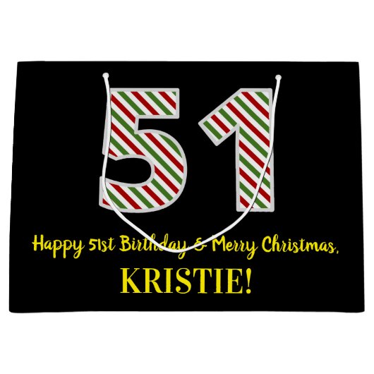 Gelukkige 51ste Verjaardag & Vrolijke Kerstmis, Do Groot Cadeauzakje (Voorkant)