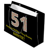 Gelukkige 51ste Verjaardag & Vrolijke Kerstmis, Do Groot Cadeauzakje (Voorkant Gekanteld)