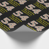 Gelukkige 54ste Verjaardag & Vrolijk Kerstmis, Dou Cadeaupapier (Hoek)