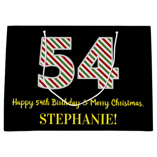 Gelukkige 54ste Verjaardag & Vrolijk Kerstmis, Dou Groot Cadeauzakje (Voorkant)