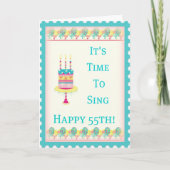 Gelukkige 55ste verjaardag Kaart (Voorkant)