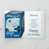 Gelukkige 58ste Verjaardag - 58 Zillion Kaart (Binnen)