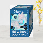 Gelukkige 58ste Verjaardag - 58 Zillion Kaart (Gele Bloem)