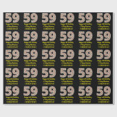 Gelukkige 59ste Verjaardag & Vrolijk Kerstmis, Dou Cadeaupapier (Vlak)