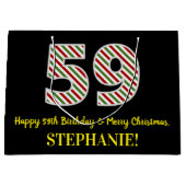 Gelukkige 59ste Verjaardag & Vrolijk Kerstmis, Dou Groot Cadeauzakje (Voorkant)