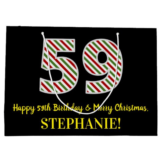 Gelukkige 59ste Verjaardag & Vrolijk Kerstmis, Dou Groot Cadeauzakje (Achterkant)