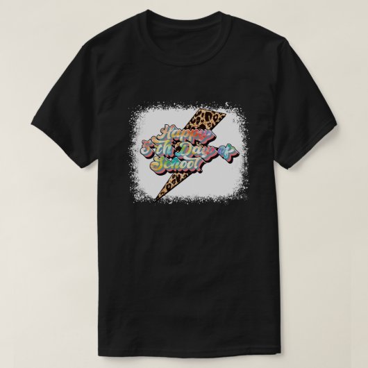 gelukkige 5e schooldag t-shirt (Design voorkant)