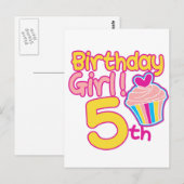 Gelukkige 5e verjaardag! briefkaart (Voorkant / Achterkant)