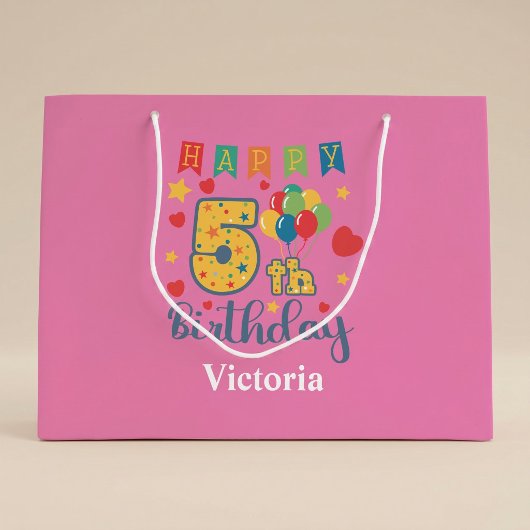 Gelukkige 5e verjaardag grote cadeautas