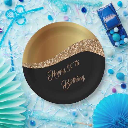 Gelukkige 5e verjaardag papieren bordje (Feest)