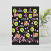 Gelukkige 5e Verjaardag Uitnodiging Verjaardag #5 (Staand voorkant)