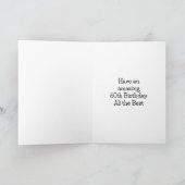 Gelukkige 60e verjaardag Kaart (Binnen)