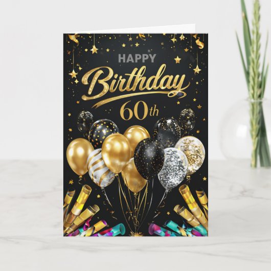 Gelukkige 60e verjaardag Kaart (Voorkant)