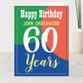 Gelukkige 60e verjaardag Kaart (Voorkant)