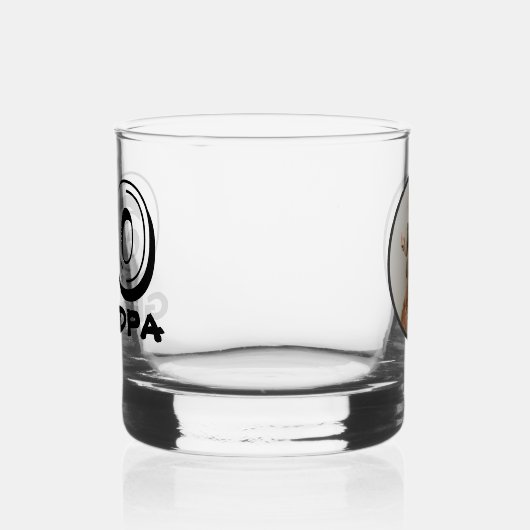 Gelukkige 60e verjaardag opa foto whisky glas (Links)