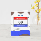 Gelukkige 60e verjaardagskaart voor een hardloper kaart (Gele Bloem)