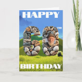 Gelukkige 60ste Niet Over de Heuvel Verjaardag Kaart (Voorkant)