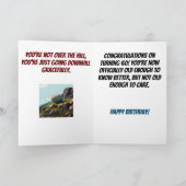 Gelukkige 60ste Niet Over de Heuvel Verjaardag Kaart (Binnen)