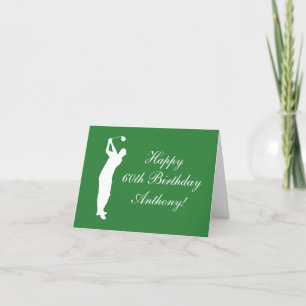 Gelukkige 60ste verjaardag Golfer Sports Par Bedankkaart