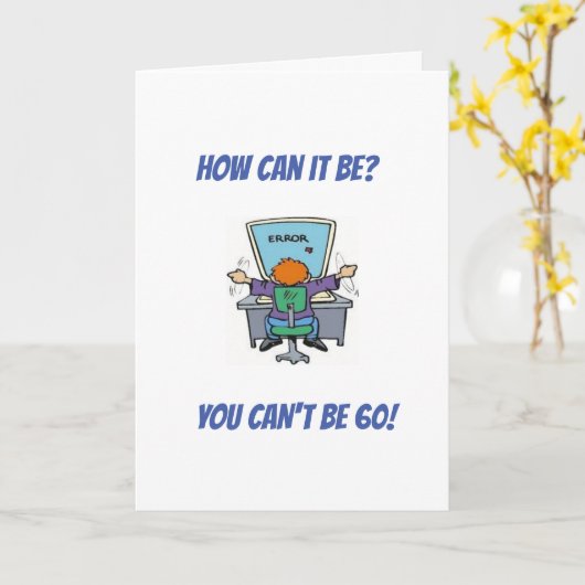 ** GELUKKIGE 60ste VERJAARDAG ** KAART (Gele Bloem)