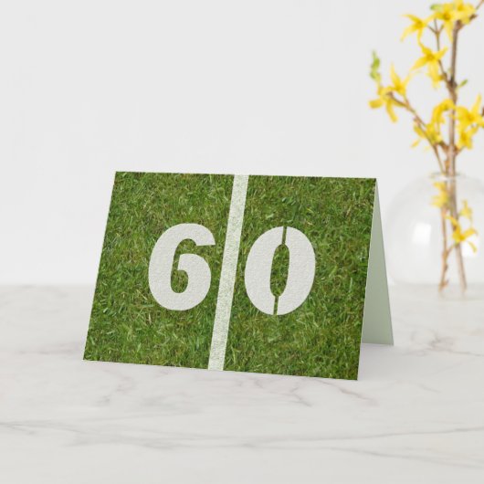 Gelukkige 60ste Verjaardag! Kaart (Gele Bloem)