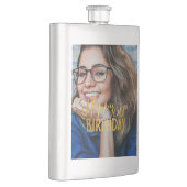 Gelukkige 60ste Verjaardag Script gepersonaliseerd Flacon (Rechts)