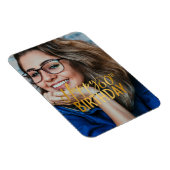 Gelukkige 60ste Verjaardag Script gepersonaliseerd Magneet (Rechterzijde)