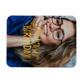 Gelukkige 60ste Verjaardag Script gepersonaliseerd Magneet (Horizontaal)