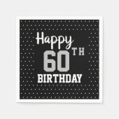 Gelukkige 60ste verjaardag servet (Voorkant)