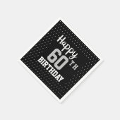 Gelukkige 60ste verjaardag servet (Hoek)