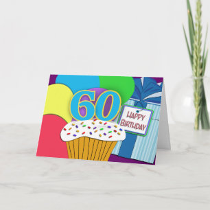 Gelukkige 60ste Verjaardag Wens Kaart