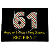 Gelukkige 61ste Verjaardag & Vrolijke Kerstmis, Do Groot Cadeauzakje (Voorkant)