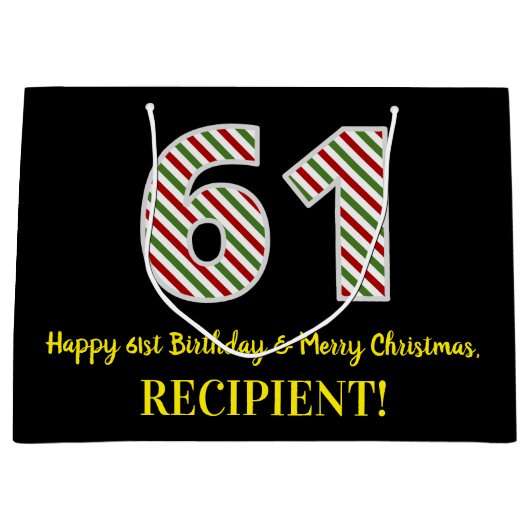 Gelukkige 61ste Verjaardag & Vrolijke Kerstmis, Do Groot Cadeauzakje (Voorkant)